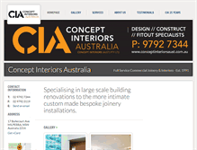 Tablet Screenshot of conceptinteriorsaust.com.au